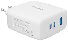 140W GaN 3 Portlu USB-C + USB-A Şarj Aleti QC5.0 PD3.1, iPad,,, Notebook, Air Uyumlu Hızlı Şarj Cihazı + 2 Metre Type-C Kablosu