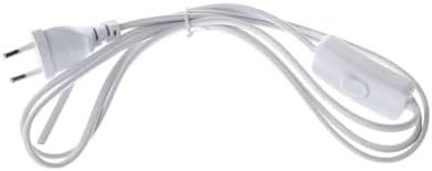 3 Adet Fişli Anahtarlı Arapuarlı Hazır Kablo | 2 Metre, 0.50 mm² Beyaz | Aplik,, Masa Lambası, LED Trafosu İçin Pratik Uzatma Kablosu (3)