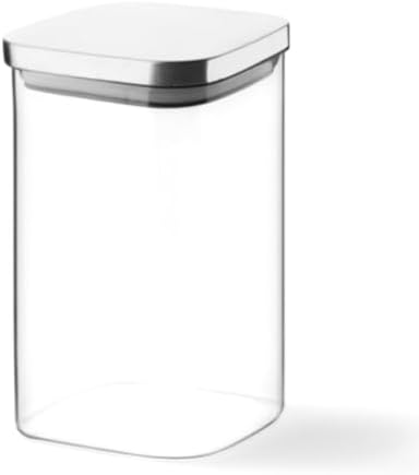 1100ml Sızdırmaz Vakumlu Metal Kapaklı Borosilikat Cam Kavanoz – Hava Geçirmez & Dayanıklı Gıda Saklama Kabı (10cm x 17cm)