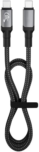 100W Type-C to Type-C Kumaş Örgü Kablo, 20V/5A, 1.2 Metre Hızlı Şarj ve Data Kablosu, 20Gbps/4k 60Hz