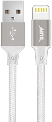 Buff BL71 USB to Lightning 2.4A 1.2M Örgülü Data ve Şarj Kablosu (Beyaz)