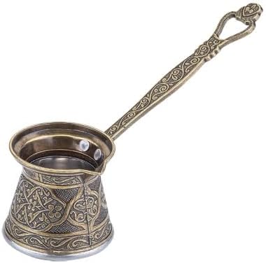 Kosova 4 Döküm Kahve Cezvesi 3-4 Kişilik Yeşil Renk