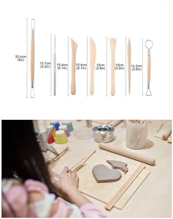 30 PARÇA HEYKEL ÇÖMLEK SERAMİK KİL YAPIM & MODELLEME SETİ