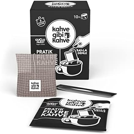 Taptaze Pratik Filtre Kahve Sallama - 10'lu Güçlü Paket
