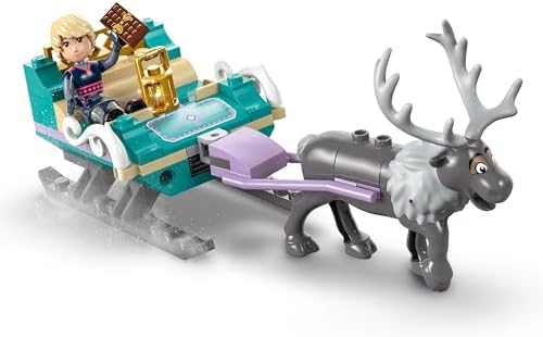 ǀ Anna’nın Kızak Macerası 43256-4 Yaş ve Üzeri Prenses Seven Çocuklar için Yaratıcı Oyuncak Yapım Seti, Doğum Günü Hediyesi (192 Parça)