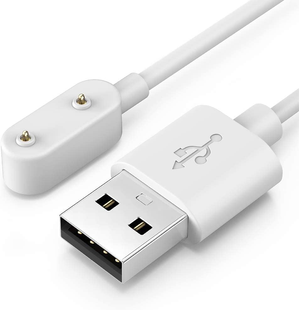 Fit 2 ile uyumlu Akıllı Saat için Manyetik Usb Şarj Kablosu Fit 2 ile uyumlu Kablo Beyaz