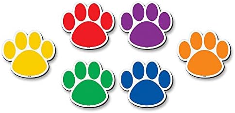 Created Resources Magnetic Accents, Colourful Paw Prints (77207.0)
