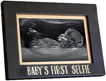 Bebeğin İlk Selfie Sonogram Resim Çerçevesi, Cinsiyetsiz Bebek Hatırası Fotoğraf Çerçevesi, Bebek Odası Dekoru
