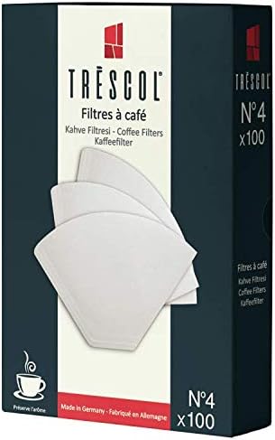 Kahve Filtresi, Beyaz Kağıt, 4 Numara, Büyük Boy, 100'lü Paket
