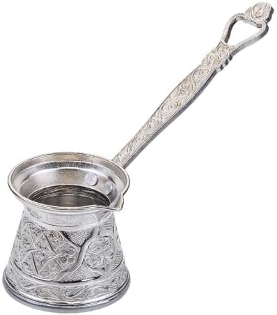 Kosova 5 Döküm Kahve Cezvesi 4-5 Kişilik Gümüş & Nikel Rengi