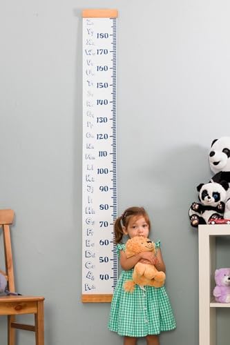 Alfabe Tasarımlı Boy Ölçme Cetveli - Asılabilir Boy Ölçer - Duvara Monte Bebek Boy Ölçer