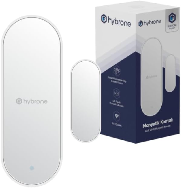 Akıllı Wi-Fi Manyetik Kontak, Kapı Ve Pencere Sensörü, Fiziksel Müdahaleye Karşı Sabotaj Uyarısı, Uygulama ile Uzaktan Kontrol