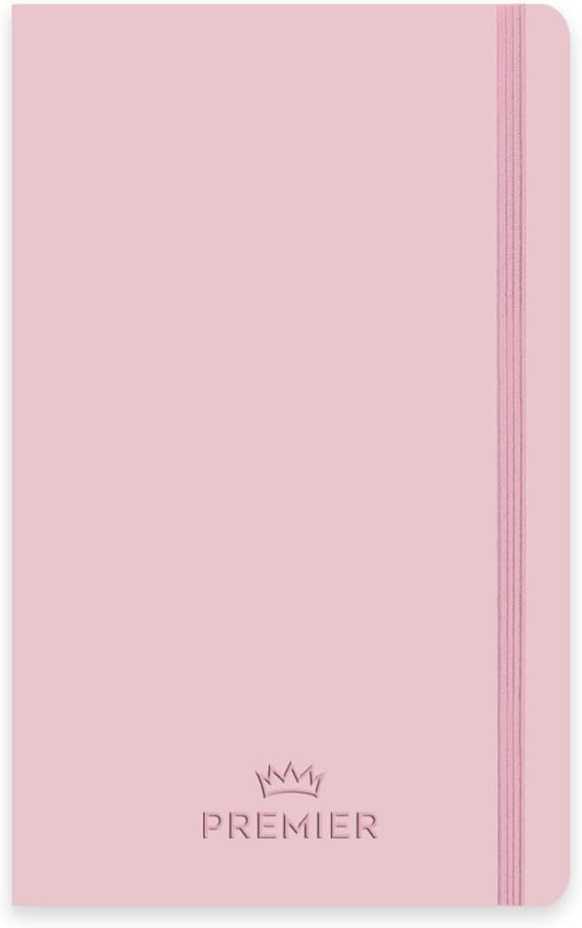 9x14 80 Yaprak Çizgili Ciltli Premier Defter - Pembe