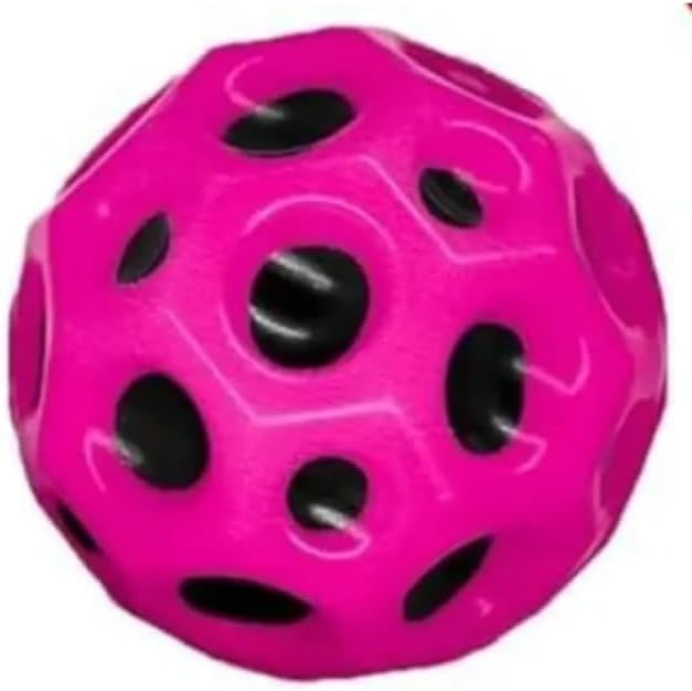 MOON BALL (YÜKSEĞE ZIPLAYAN TOP) - 7 CM - SÜPER EĞLENCELİ UZAY TOPU - SPACE - BOUNCY BALL - MOR