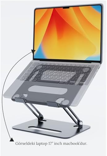 Basic2 Aluminyum Ergonomik Ayarlanabiliir Notebook Standı 1