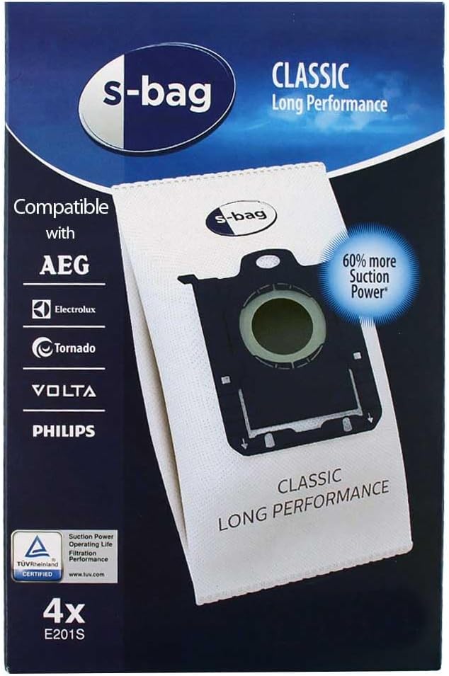 , ile Uyumlu S-Bag Süpürge Torbası 4lü Paket