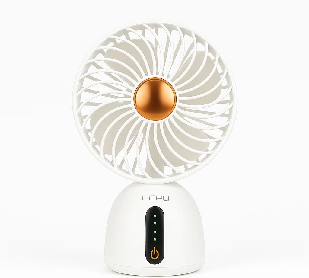 HP-F07 USB Şarjlı Sessiz Masaüstü Mini Fan 360 Derece Ayarlanabilir Gövde Vantilatör