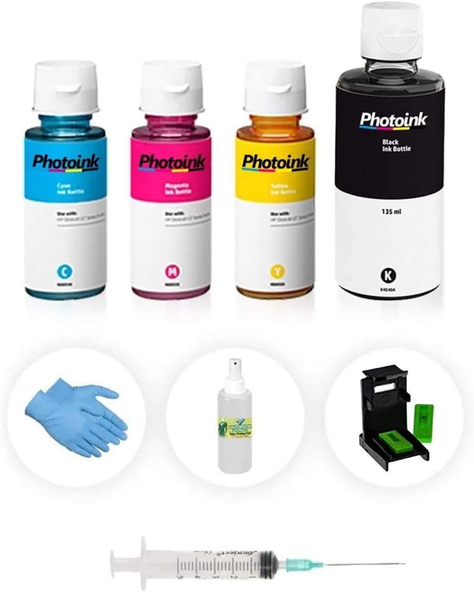 2710/2720/2721/2320/2321 Yazıcı Uyumlu  Plus Siyah ve Renkli Kartuş Dolum Seti