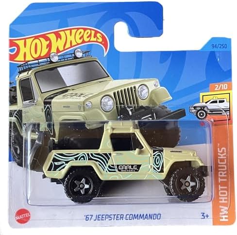 - ´67 Jeepster Commando - HW Hot Trucks 2/10 - HKJ02 - Short Card - Pickup - Earle Motors - Mattel 2023 - 1:64