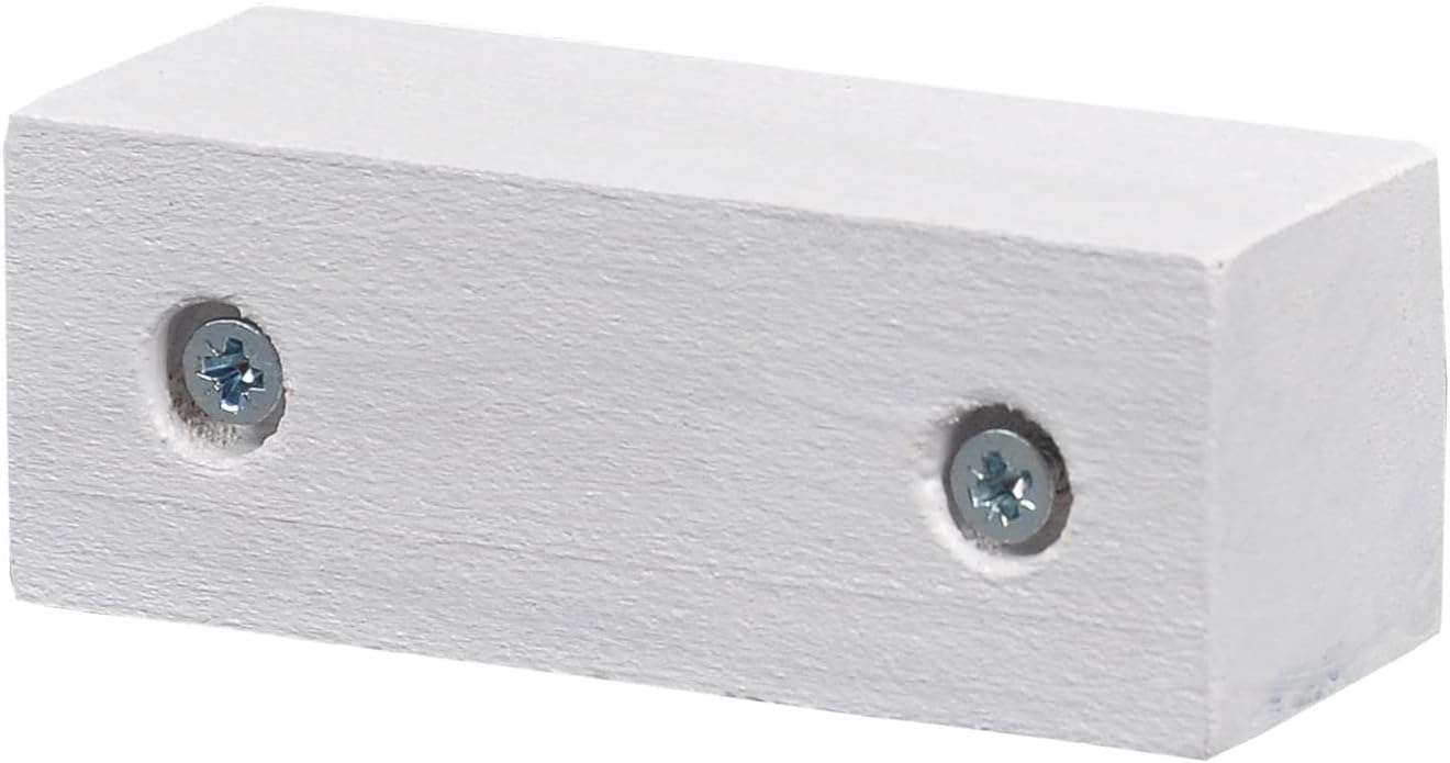 Masa Mobilya Koltuk Ayak Yükseltici Ağaç Takoz 4'lü Set Boy 3 cm En 8 cm Beyaz