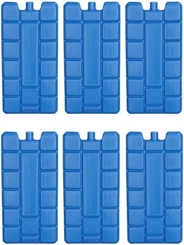 6 Adet Akü Soğutma Özellikli Jel Sıvılı 400ml Kaset Termos Buz Aküsü 60 Saat Koruma CE Belgeli