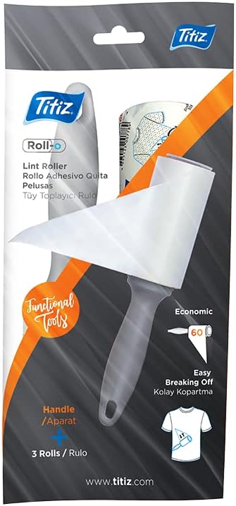 , Kedi Köpek Saç Kıl Tüy Toplayıcı Rulo, 1 Rulo 2 Yedek Her Biri 60 Yaprak