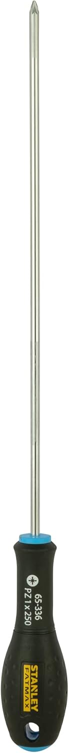 -  Pozidriv PZ1 tornavida (250 mm bıçak uzunluğu, krom vanadyum ergonomik SoftGrip sap) 0-65-319, Gümüş