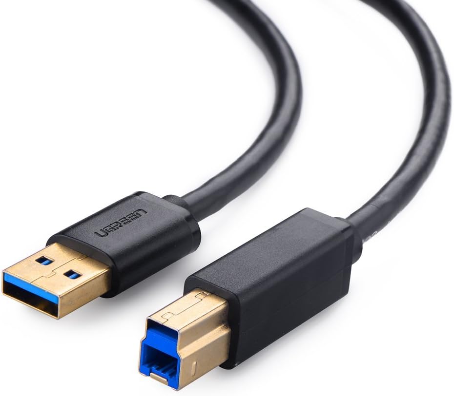 10372 2m USB A USB B fişi siyah - USB A USB B 3.0 (3.1 Gen 1), siyah