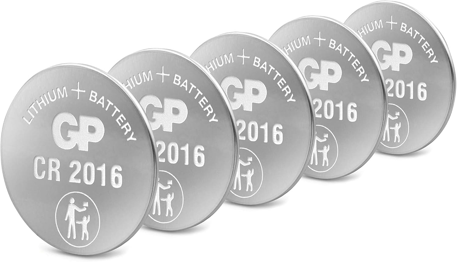 Batteries Cr2016 2016 Boy Lityum Düğme Pil, 3 Volt, 5'Li Kart