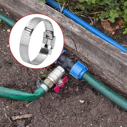 10 Adet Hortum Kelepçesi Seti,Paslanmaz, Ayarlanabilir Boru Kelepçeleri,Bahçe ve Mutfak Hortumları İçin Kelepçe Seti, Su Hava ve Yağ Hatları İçin Ayarlanabilir Hortum Kelepçesi,