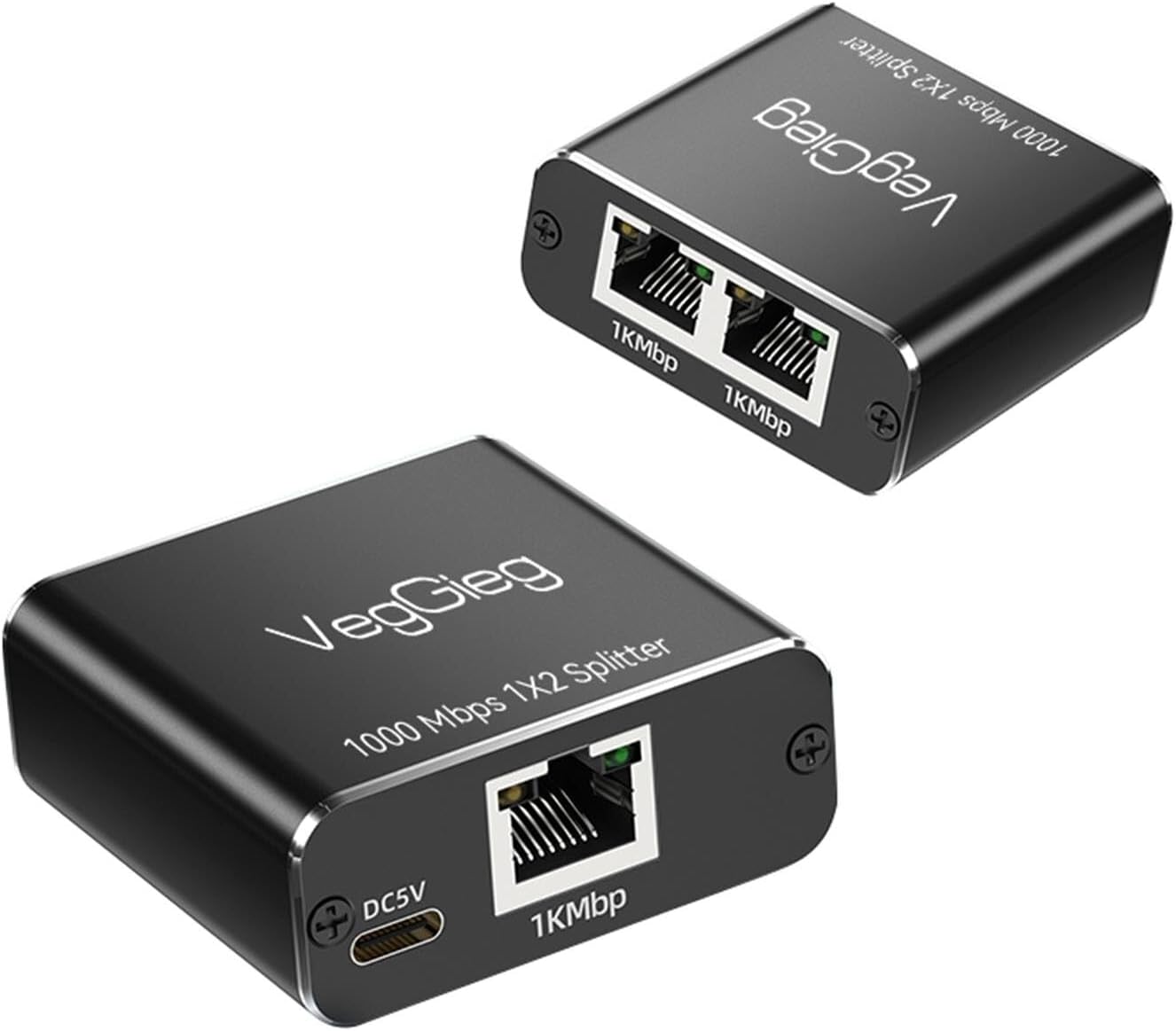 1 Giriş 2 Çıkış Gigabit Ethernet Çoklayıcı Splitter
