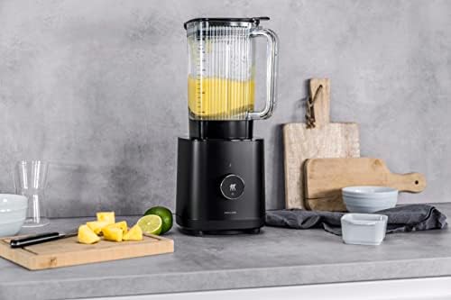 Enfinigy blender, evrensel, 1,4 litre, paslanmaz çelik çapraz bıçaklı mikser, 1200 Watt yüksek performanslı motor, siyah