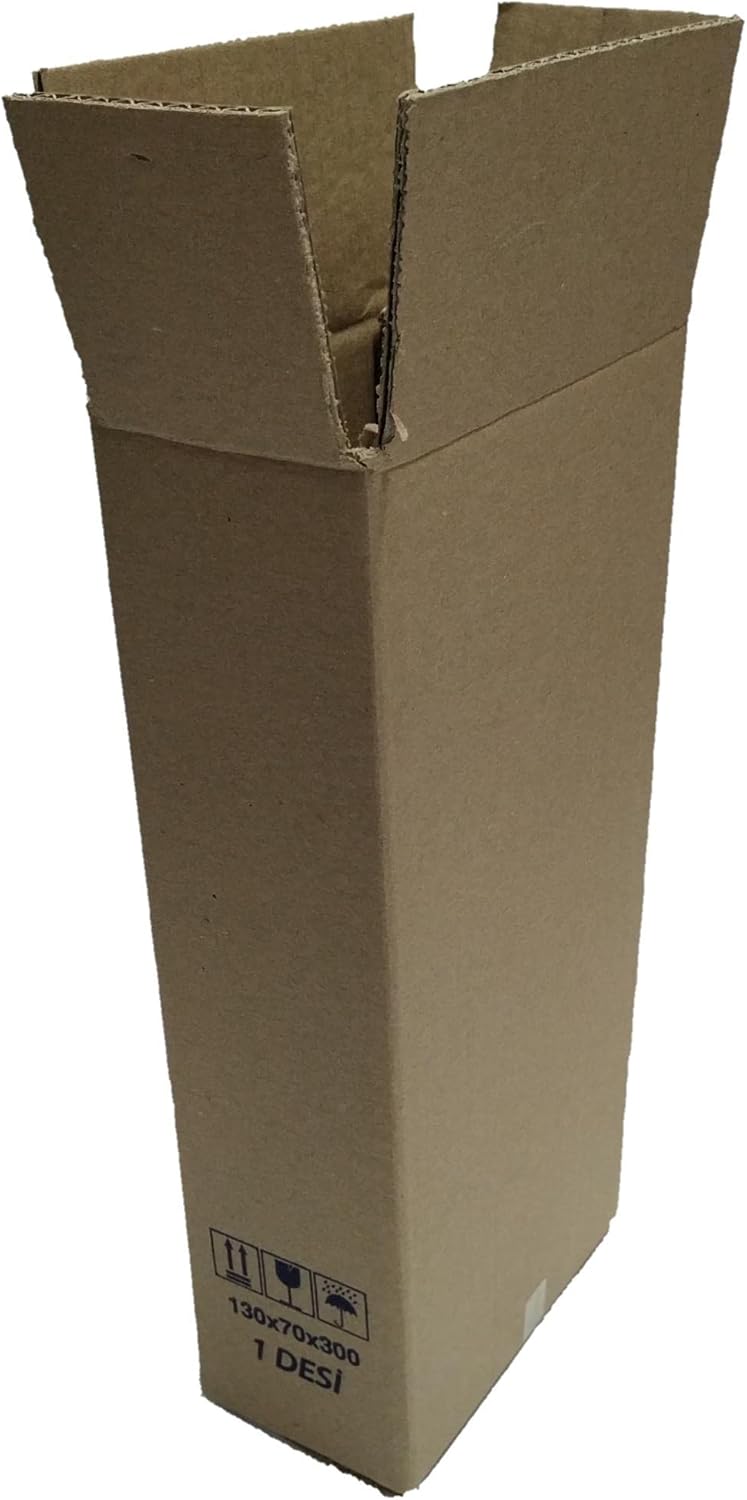 1 Desi Çift Oluklu Karton Koli 13x7x30 cm 20 Adet