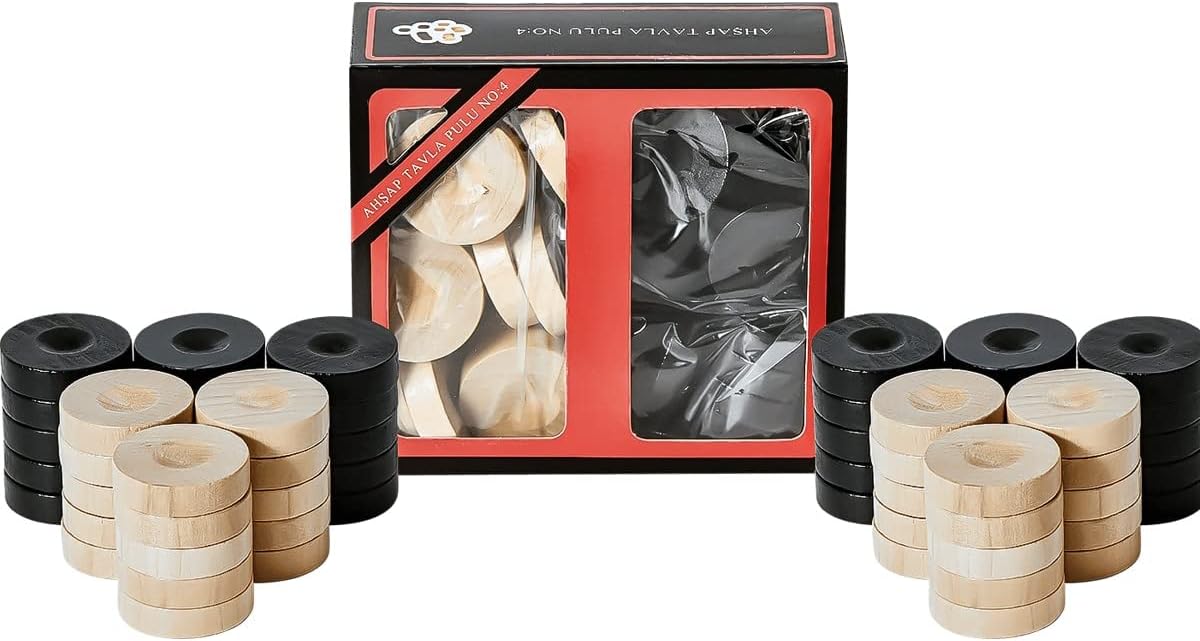 Ahşap Tavla Pulu No 4