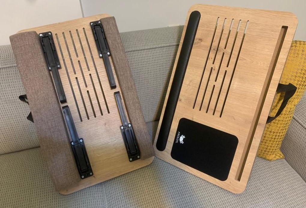 Axolotl SUPPLYPLUS safir Telefon Tablet Bölmeli Katlanır Ayaklı Minderli Laptop Sehpası Bilgisayar Çalışma Masas