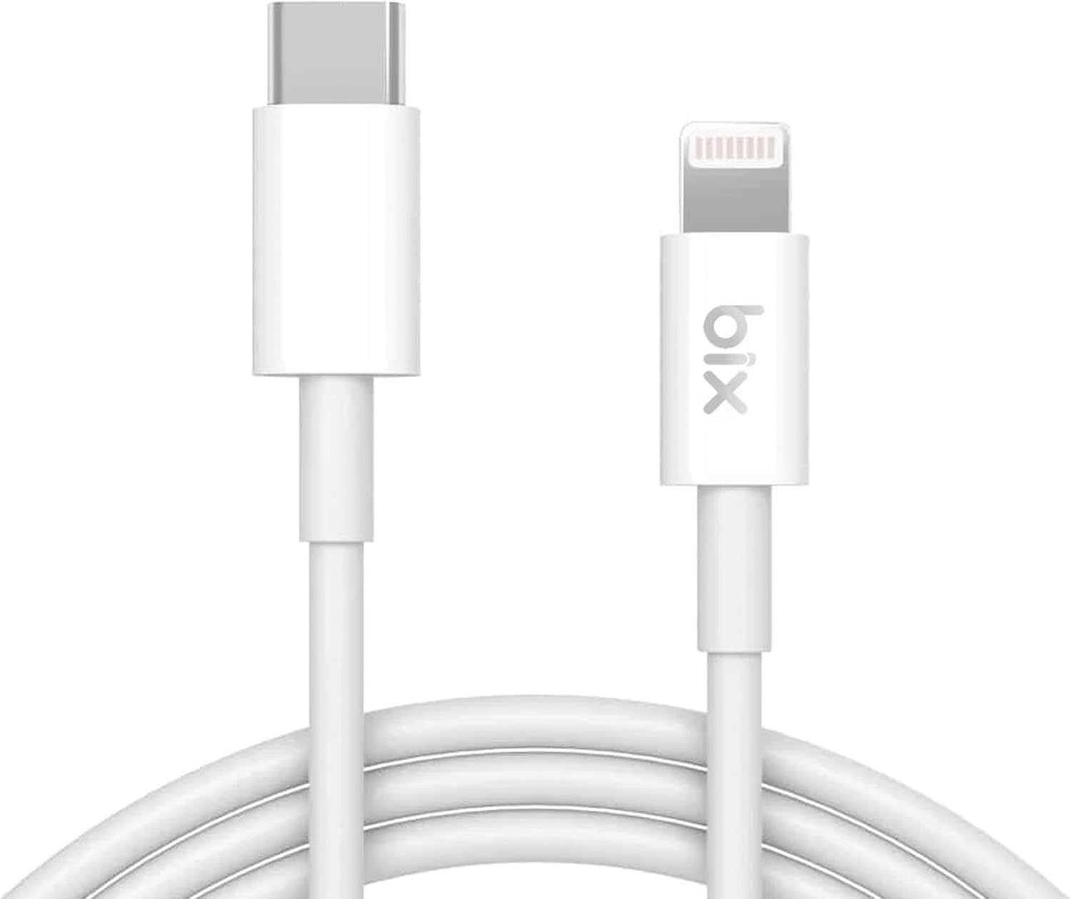Bix BX-IP01UC Type-C to Lightning 3A Hızlı Şarj ve Data Kablosu Beyaz 1 Metre