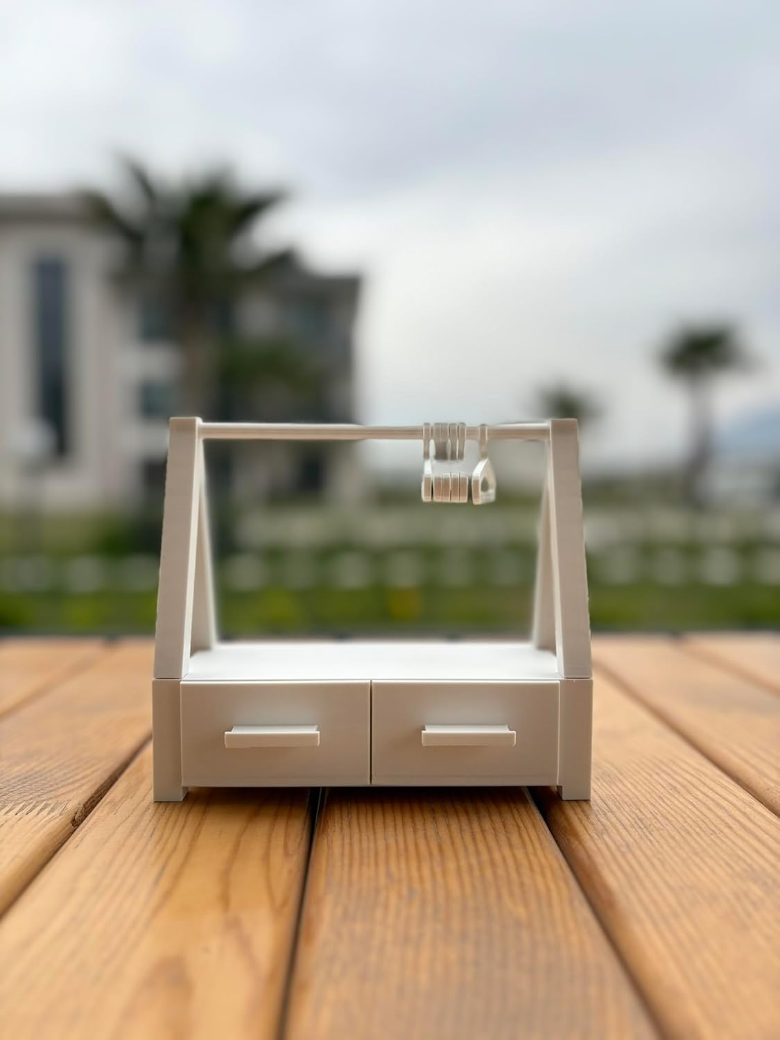 2 Çekmeceli Askılı Takı Standı/Takı Düzenleyici