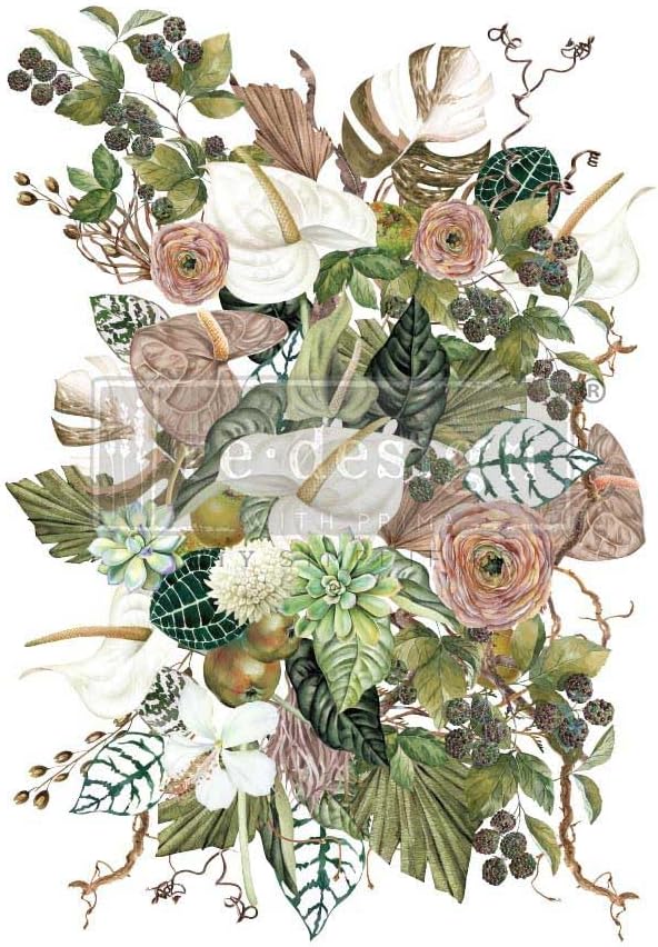 with Dekor Transferleri, Anthurium, 61x89 cm