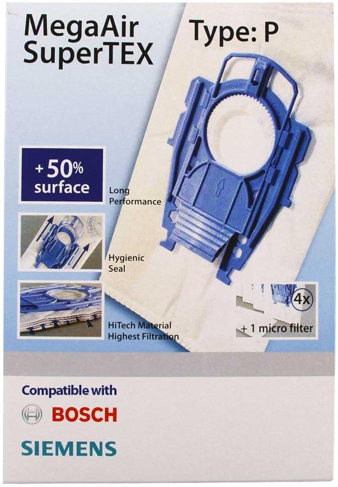 , Dynapower ile Uyumlu Type P Süpürge Torbası 4lü Paket