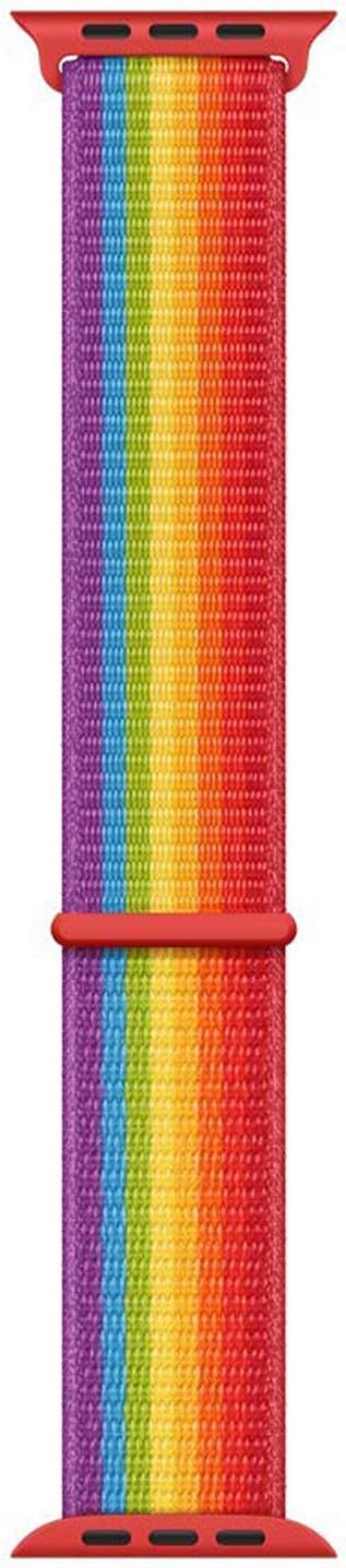 Series 2 42mm için Hasırlı Kordon Woven Spor İlmik Pride Edition