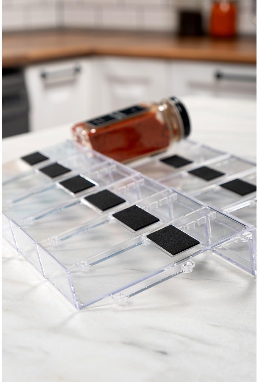 12 parça Şeffaf-Lego Baharatlık Standı Çok Amaçlı Düzenleyici Makyaj Organizer -12