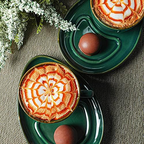 Zümrüt Kahve Sunum Seti 4 Parça 2 Kişilik