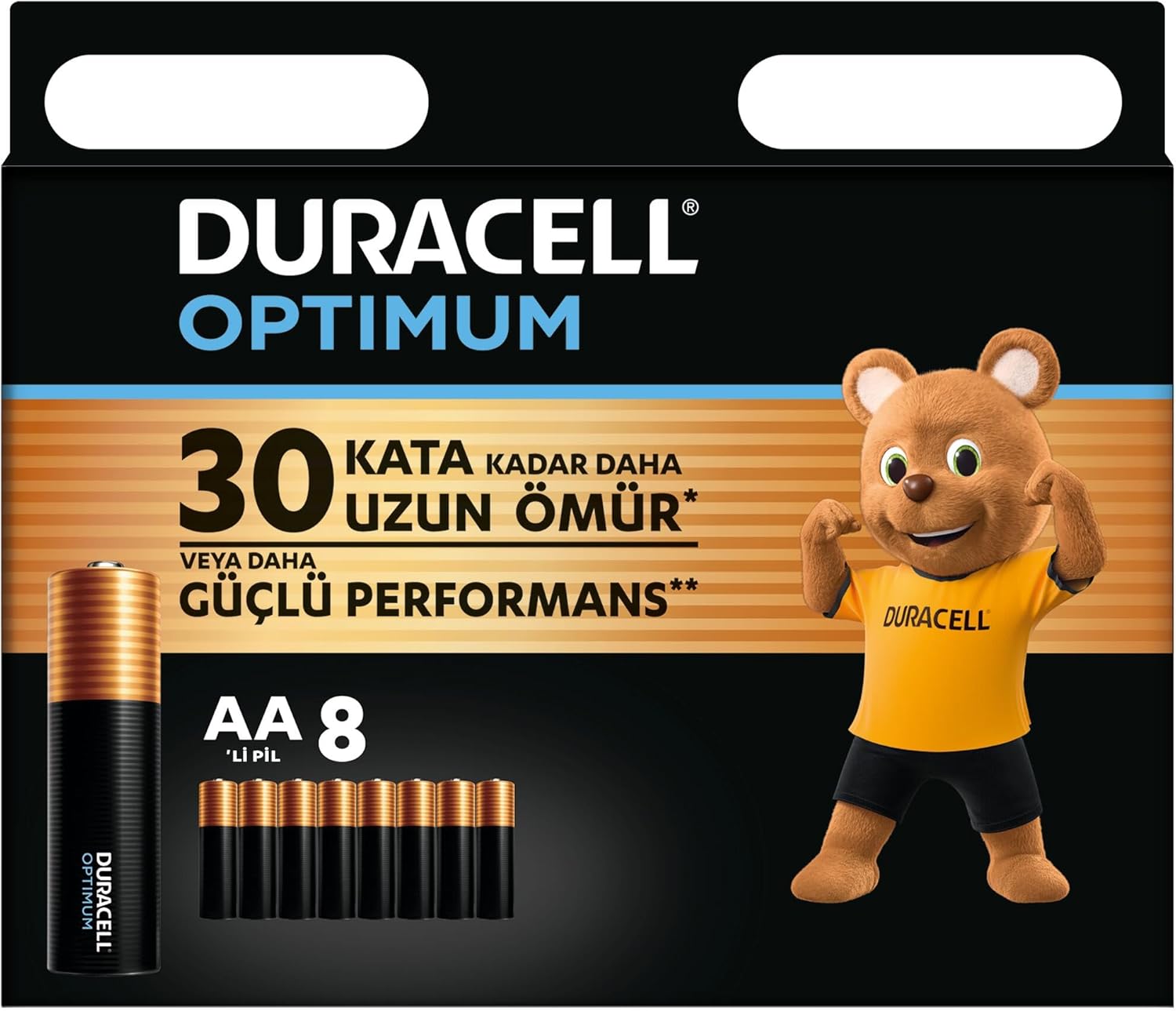 Optimum AA Alkalin Pil (8'li Paket) 1,5V - LR6 MX1500