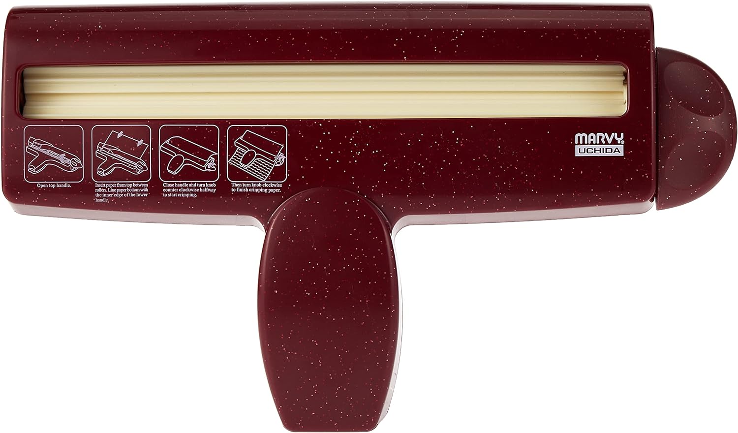 21,6 cm düz Corru- kağıt mengenesi, yeşil