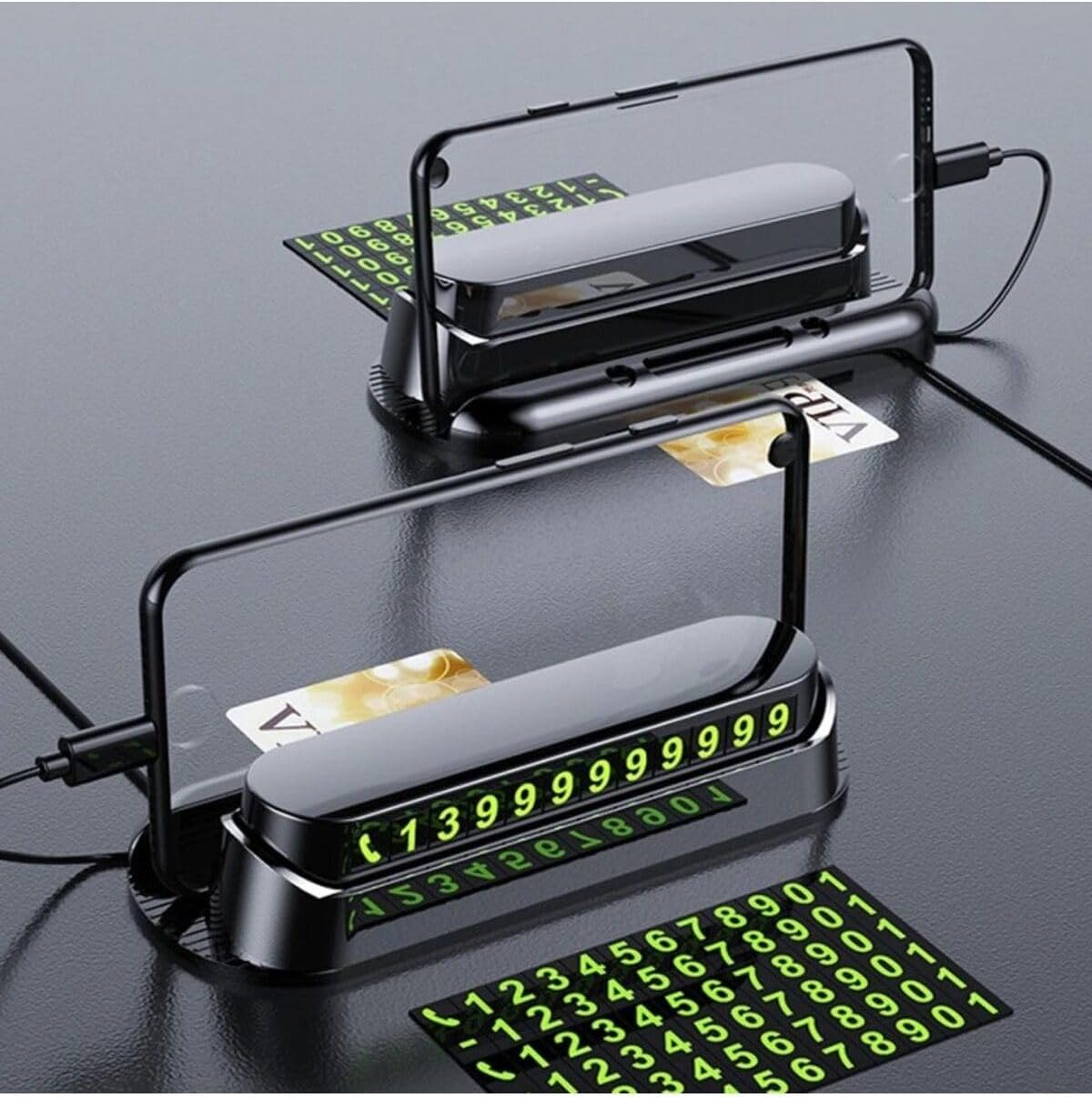 (936) Araç Içi Parktel Telefon Numarası Telefon Tutucu Ve Numaratör ile uyumlu