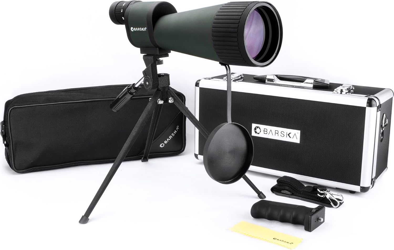 25-125x88 Su Geçirmez Düz Gözlem Dürbünü, Yeşil/Siyah