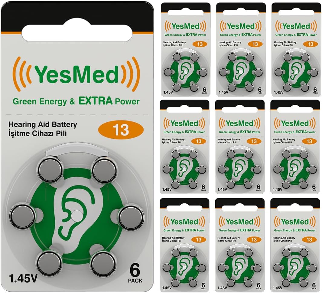 Power 13 Numara İşitme Cihazı Pili (10 Paket x 6 Adet = 60 Adet Pil)