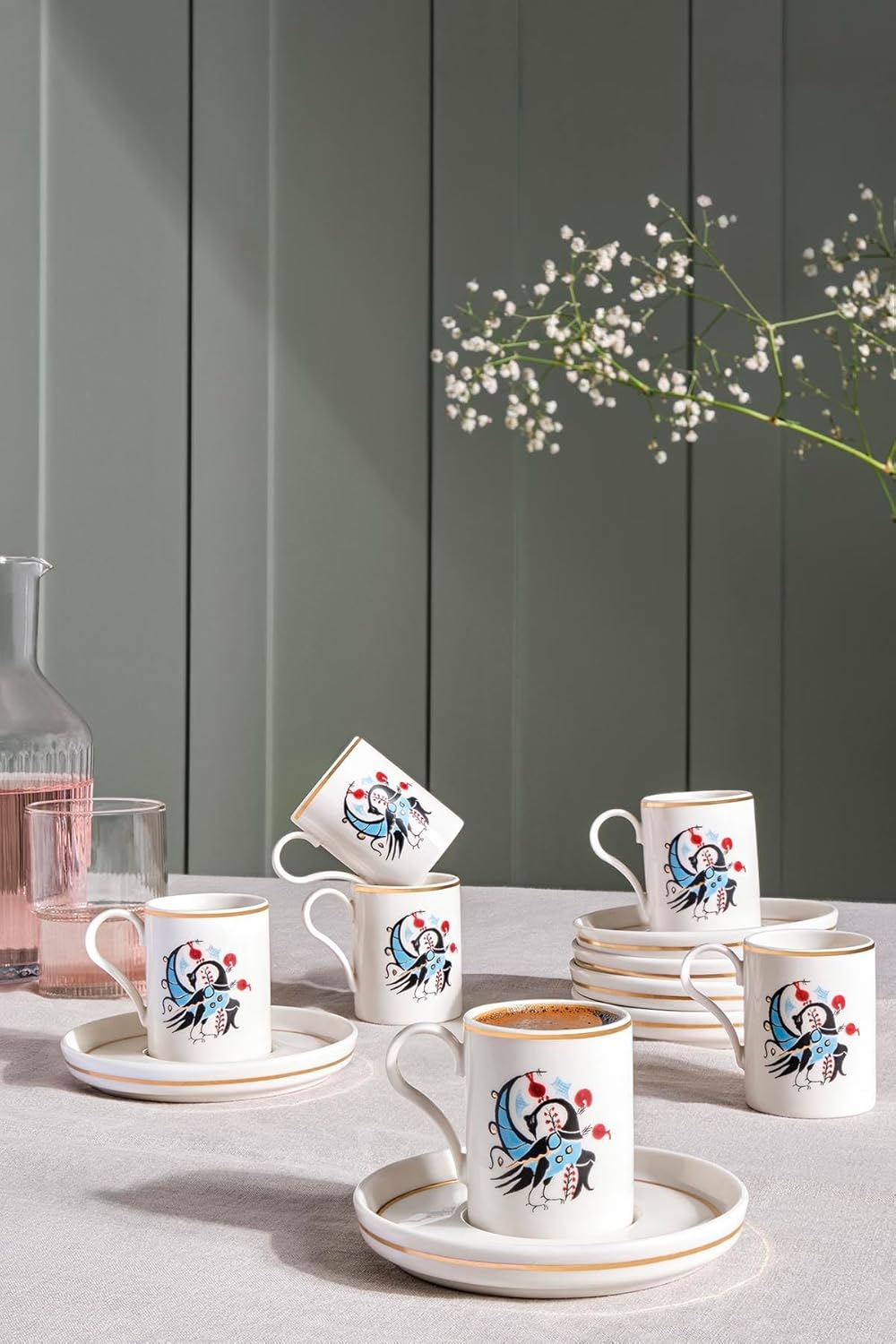 Porselen Desire 12 Parça 6 Kişilik Kahve Takımı 12741