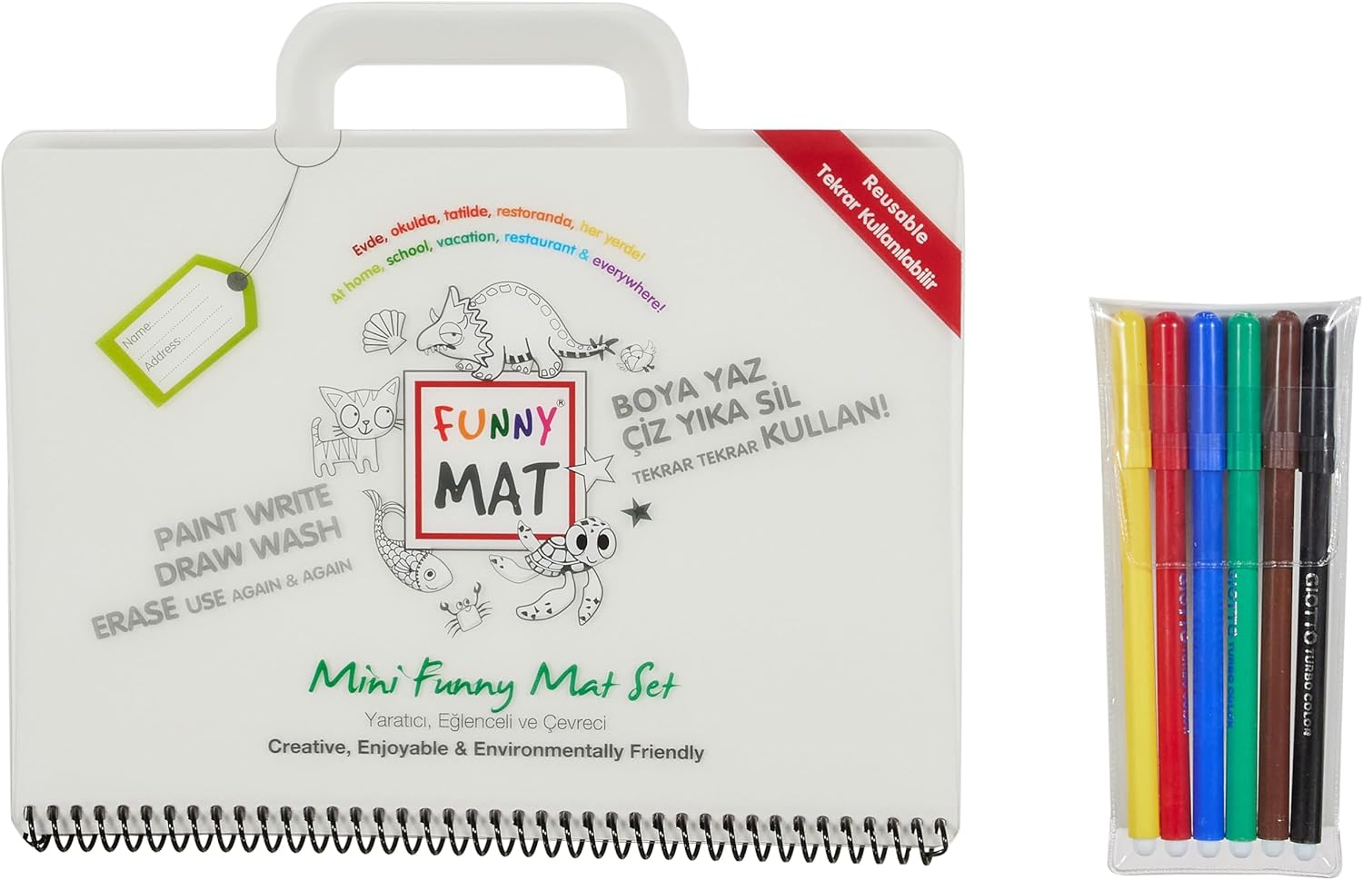 Akademi Çocuk Mat Mini Set Kalemli, 6'lı