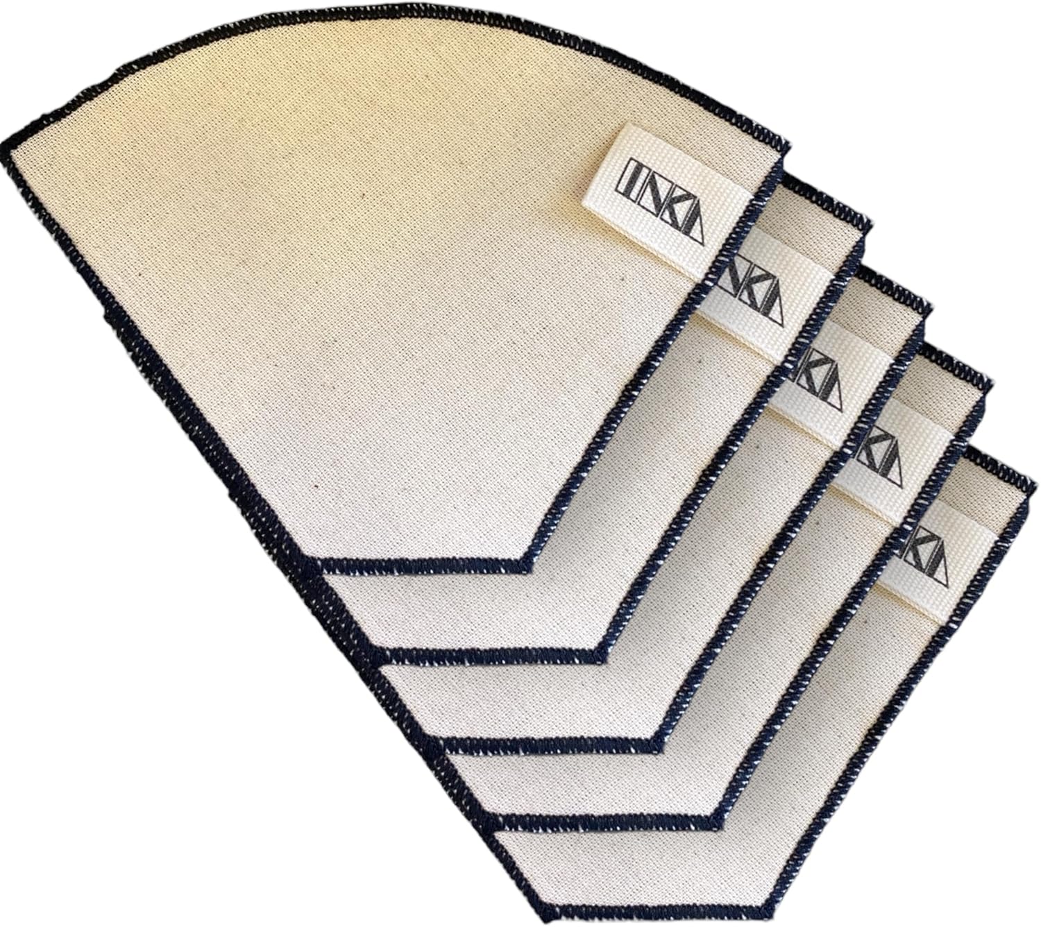 Yıkanabilir Kumaş Organik Kahve Filtresi | 5 Adet | No:4 |%100 Pamuk Ham Bez Kahve Filtresi |Bayblock Dikiş ile Uzun Ömürlü Kullanım |